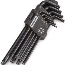TEKTON Long Arm Star Key Wrench Set, 9Piece (T10-T50) | 25291, Black