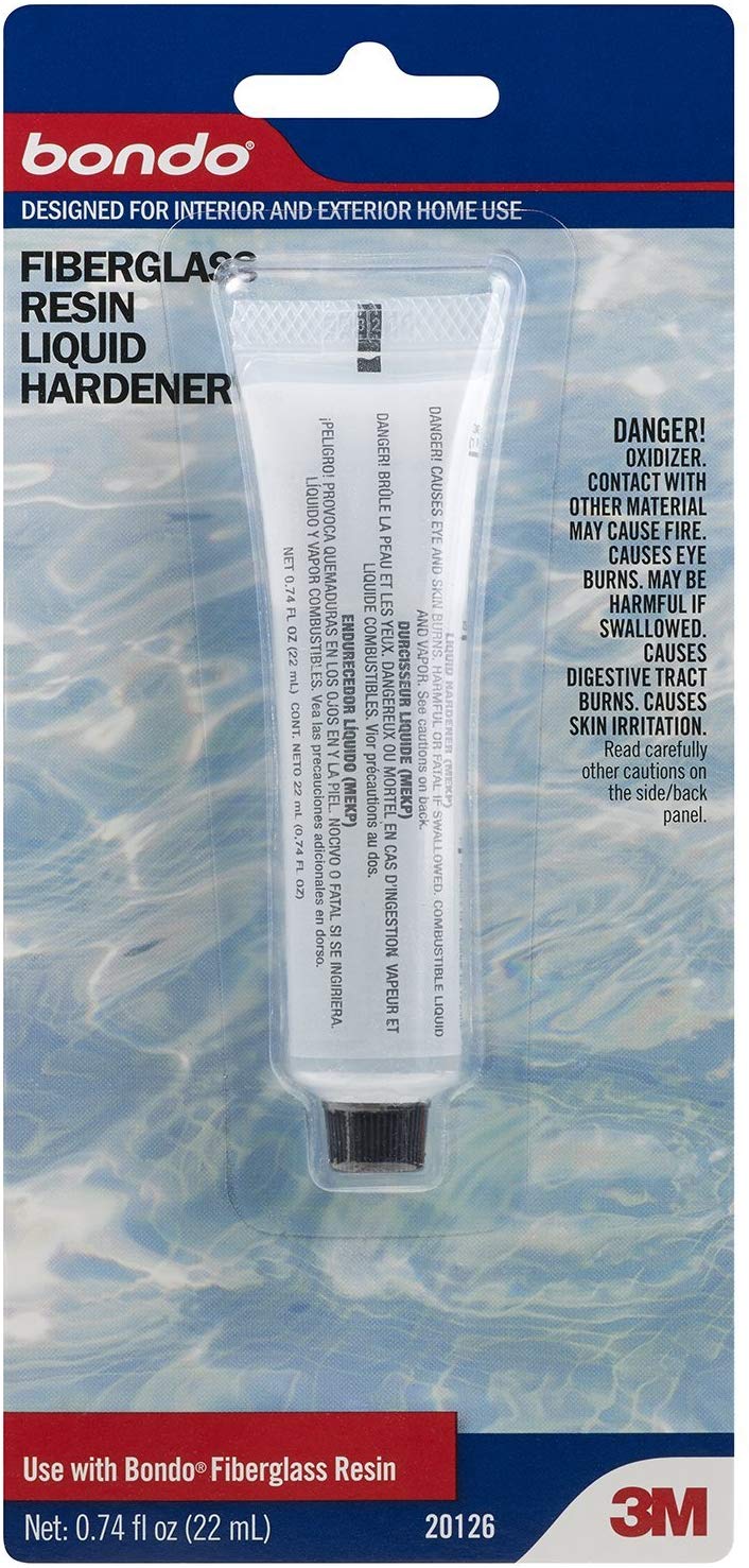 3M Bondo 20126 Clear Color Hardener - Liquid 0.74 oz Tube - 60455068340 [PRICE is per TUBE]