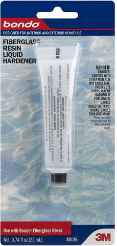 3M Bondo 20126 Clear Color Hardener - Liquid 0.74 oz Tube - 60455068340 [PRICE is per TUBE]