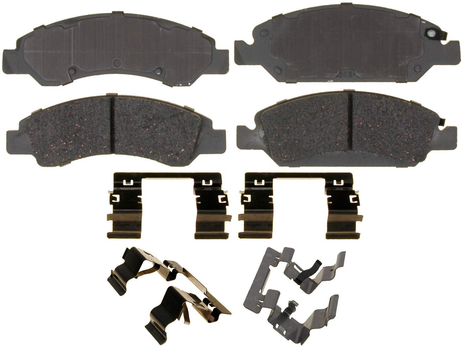 ACDelco 14D1367CH Advantage Ceramic Front Disc Brake Pad Set with Hardware