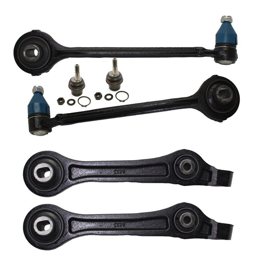 Detroit Axle - (RWD Models Only) - All (4) Front Lower Forward & Rearward Control Arm & Ball Joint Assemblies - 10-Year Warranty