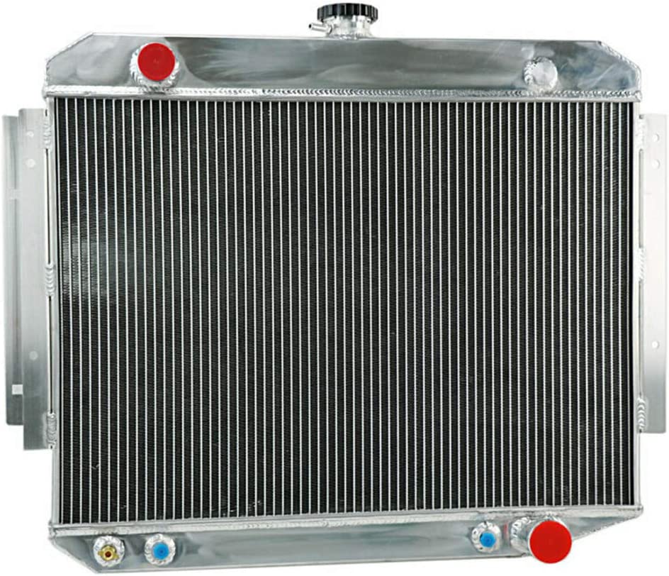 OzCoolingParts 71-79 Dodge D & B & W Series Radiator, 3 Row Core Aluminum Radiator for 1971-1979 1972 1973 75 76 77 Dodge D100 D150 D200 B100 Van B200 Van B300 Van W100 W150 W200 Ramcharger Pickup V8