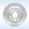 Power Sport Plain Replacement Brake Rotors and Ceramic Brake Pads Kit -80945 [REARS]
