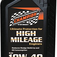 Champion Brands 4030H High Mileage 10W-40 Motor Oil - 1 Quart Bottle