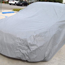 Tuningpros CC-S4 Multiple Layers Non-Woven Fabric Car Cover Waterproof Rain Barrier Fit up to Size 189.8" x 70.1"