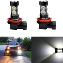 Dantoo 2 x Extremely Bright H11 H8 H16 LED Fog Light Bulbs 6000K 10 SMD LED Bulbs Fog Light Lamp Replacement for DRL or Fog Lights, Xenon White