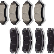 Ceramic Brake Pads Kits,SCITOO 8pcs Disc Brakes Pads Set fit for 03-05 Buick Century,00-05 Chevy Impala Monte Carlo,02-04 Chevy Venture Oldsmobile Silhouette Pontiac Montana,98-02 Oldsmobile Intrigue