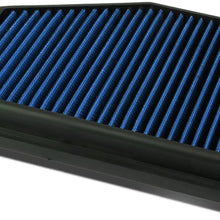 Replacement for Honda Civic 1.8L / Acura ILX 2.0L Reusable & Washable Replacement High Flow Drop-in Air Filter (Black)