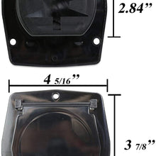 RV Camper Trailer Motorhome Power Cord Hatch Electrical Access Door … (Black-9B)