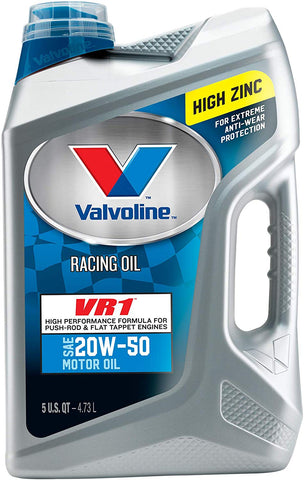 Valvoline VR1 Racing SAE 20W-50 Motor Oil 5 QT