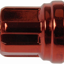 Dorman 711-335E Pack of 16 Red Wheel Nuts and 4 Lock Nuts with Key