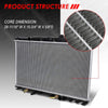 Replacement for 07-11 Honda Element AT Lightweight OE Style Full Aluminum Core Radiator DPI 13015