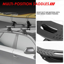 4Pcs Universal Black Adjustable Saddle Kayak Car Truck Roof Top Crossbar Mount Rack Carrier Boat Canoe Snowboard