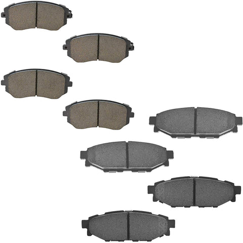 Front & Rear Premium Posi Ceramic Brake Pad Set for Subaru Band