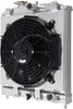 ALLOYWORKS 2 Row Aluminum Racing Radiator Fan Shroud Kit for 92-00 Honda Civic EK EG/ 93-97 DEL SOL Manual Transmission