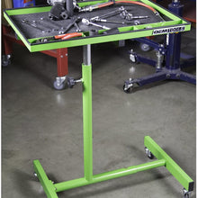 OEMTOOLS 24616 Portable Tear Down Tray | Perfect Work Surface for Mechanics and Home Garages | 55-Pound Capacity, Heavy Duty Steel Construction | Rubberized Corners Won’t Scratch Cars | Green
