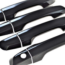 Black Horse Off Road BH-DH6276BLK Gloss Black ABS 8 Pieces Tape-On Exterior Door Handle Cover Trims