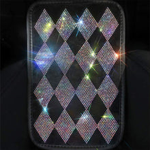 Universal Bling Bling Car Center Console Cover, Luster Crystal Arm Rest Padding Protective Case Diamond Car Decor Accessories for Women(FSD-LX)