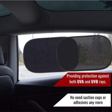 EcoNour Car Window Sun Shade-2 Transparent, 2 Semi Transparent | 80 GSM Protective Mesh | Baby Side Window Sun Shades- Fits most of cars