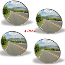 Zento Deals 4 Pcs 2" Rearview Blind Sport Mirrors Stick-On