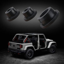 buyinhouse 3pc for Wrangler JK 2007-2018, Black Tailgate Durable Rubber Plugs Set, Tramp Stamp Tire Carrier Delete Removable Snug Rubber