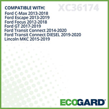 ECOGARD XC36174 Premium Cabin Air Filter Fits Ford Escape 2013-2019, Focus 2012-2018, Transit Connect 2014-2020, C-Max 2013-2018, GT 2017-2019