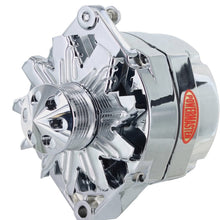 Powermaster 37293-313 Chrome Alternator (12SI 150A 6 Groove Pulley & Cone 1 or 3 Wire)