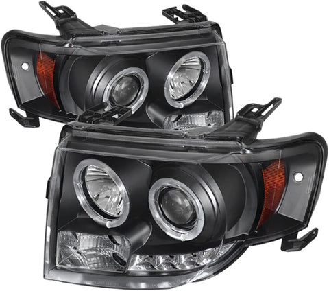 Spyder Auto (PRO-YD-FES08-DRL-BK) Ford Escape Projector Headlight