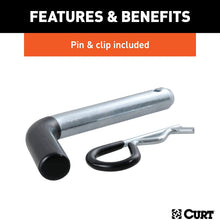 CURT 45332 Trailer Hitch Mount with 2-5/16-Inch Ball & Pin, Fits 2-Inch Receiver, 15,000 lbs, 4-Inch Drop