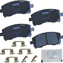 Bendix Premium Copper Free CFC721 Premium Copper Free Ceramic Brake Pad (with Installation Hardware Front)