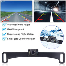 B-Qtech 5" Wireless Backup Camera and Monitor Kit丨Waterproof Night Vision Front/Rear View Camera with Grid Line丨Easy Installation for Cars, Trucks, Pickups, Camping Car, SUV