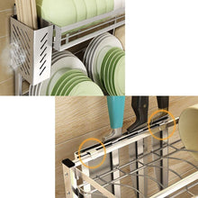 Chenbz Kitchen Shelf Kitchen Shelf Dish Rack Drain Rack Stainless Steel Double Layer Storage 44 20 36cm
