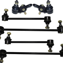 PartsW 6 Piece Rear & Front Sway Bar End Link Ball Joints Suspension for Lexus ES300 Lexus RX300 Toyota Avalon Toyota Camry Toyota Sienna Toyota Solara