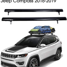 ALAVENTE Roof Rack Cross Bars Compatible with Jeep Compass 2016-2019 Luggage Rail Crossbars for Compass 16-19 with Factory Side Rails (Pair)