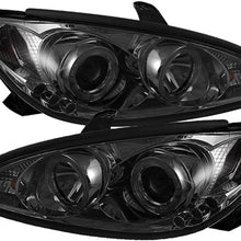 Spyder 5064325 Toyota Camry 02-06 Projector Headlights - LED Halo - LED (Replaceable LEDs) - Smoke - High H1 (Included) - Low H1 (Included)