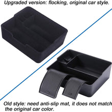 JDMCAR Flocked Center Console Organizer Upgrade Tray Insert Compatible with 2017-2020 Tesla Model 3 Accessories/Model Y - OEM Style