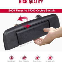 AUTEX 1pcs Tailgate Lift Tail Gate Rear Latch Cargo Hatch Door Handle Compatible with Toyota Pickup 1989 1990 1991 1992 1993 1994 1995 77103, 69090-89102, 6909089102, TO1915101