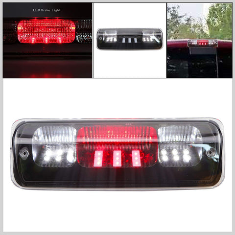 Replacement for Ford F-150 2004-2008 Explorer Sport Trac 2007-2010 Lincoln Mark LT 2006-2008 High Mount LED 3rd Tail Brake/Cargo Light (Black+Clear LEDs)