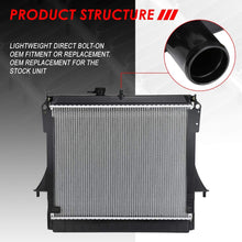 2855 OE Style Aluminum Cooling Radiator Replacement for Chevy Colorado/GMC Sonoma 5.3L/Hummer H3 3.5L/3.7L AT 06-12