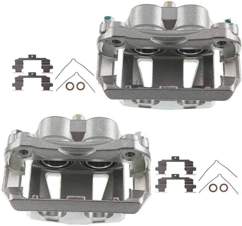 Set of 2 Front Driver and Passenger Side Brake Caliper Assembly Replacement for Nissan Quest 2004-2009 2011-2017 3.5L