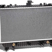 13142 OE Style Aluminum Core Cooling Radiator Replacement for Chevy Camaro SS 6.2L AT 10-11