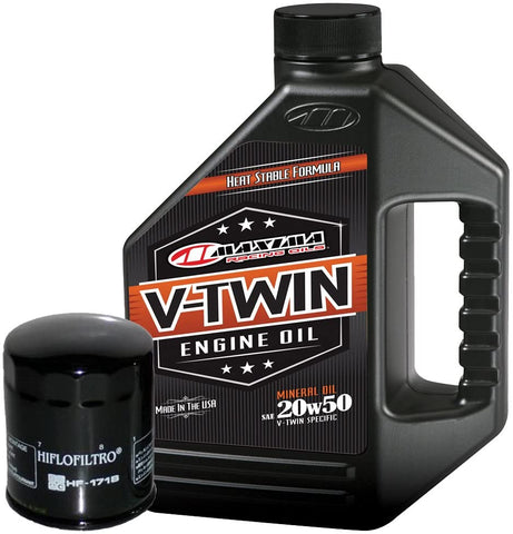 MaximaHiflofiltro VTEOCK3 Engine Oil Change Kit for Harley Davidson Twin Cam V-Twin
