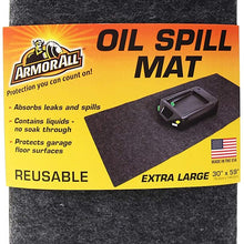 Drymate Armor All Oil Spill Mat, Absorbent/Waterproof Garage Floor Protector, Reusable/Durable (Made in The USA)