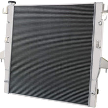 ALLOYWORKS 2 Row Full Aluminum Radiator for 2003-2009 Dodge Ram 2500 3500 5.9L 6.7L L6 Cummins Engine