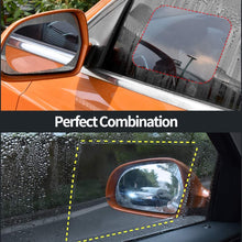 4PCS Car Rearview Mirror Film - Car Side View Mirror HD Clear Anti-Fog Anti-Glare Rainproof Waterproof Mirror Window Film Protector Safe Driving for Car Mirrors and Side Windows