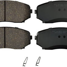 KFE KFE1258-104 Ultra Quiet Advanced Premium Ceramic Brake Pad Front Set Compatible with: 2007-2014 Ford Edge; Mazda CX-7, CX-9; Lincoln MKX