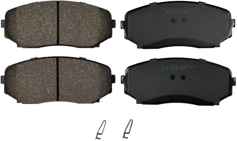 KFE KFE1258-104 Ultra Quiet Advanced Premium Ceramic Brake Pad Front Set Compatible with: 2007-2014 Ford Edge; Mazda CX-7, CX-9; Lincoln MKX
