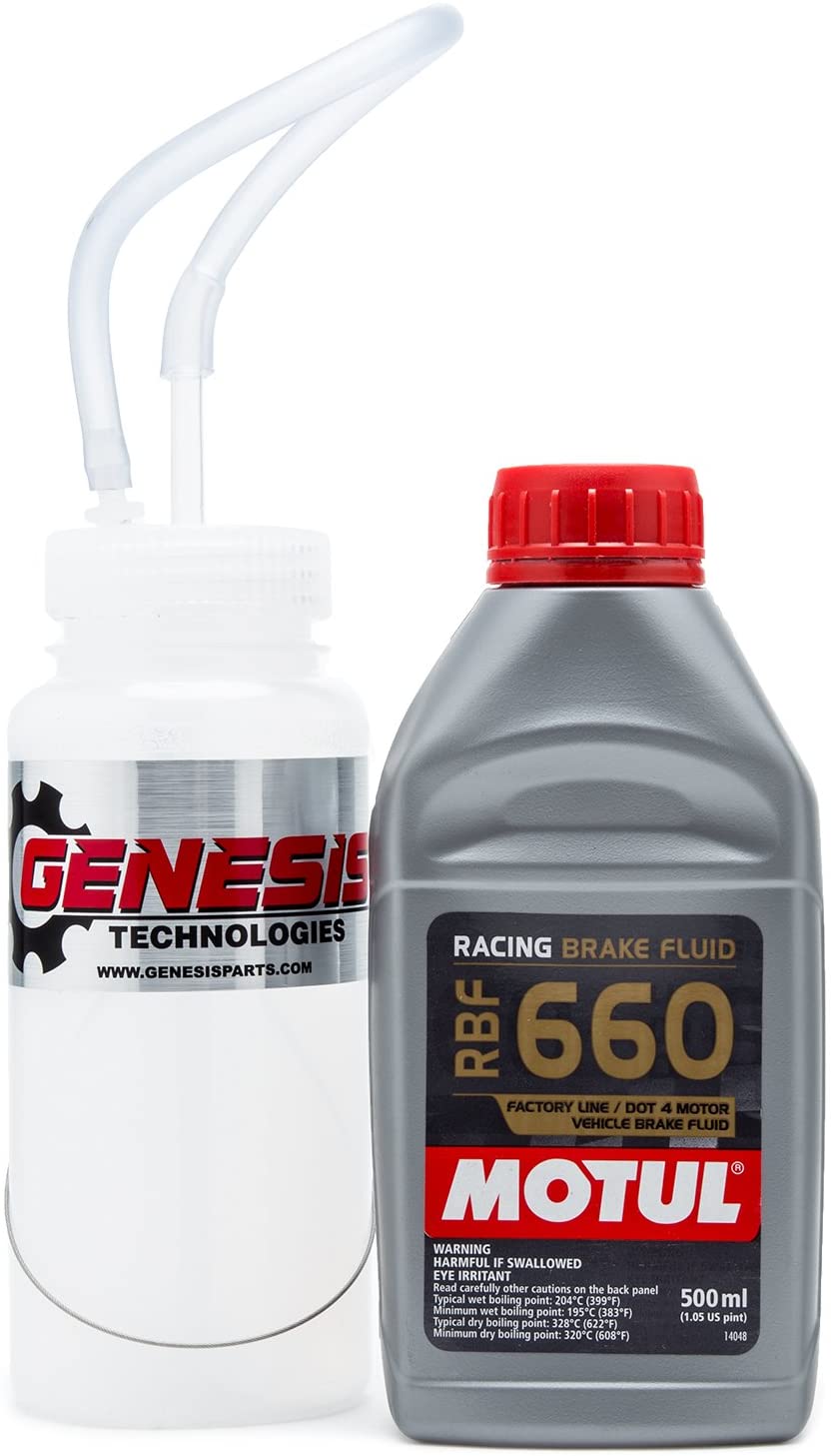 Brake Bleeding Kit With Cable Mount Bottle And Motul 847205 RBF 660