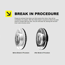 Fits Mercedes-Benz C240, C230 Front Drill Slot Brake Rotors Kit+Ceramic Brake Pads