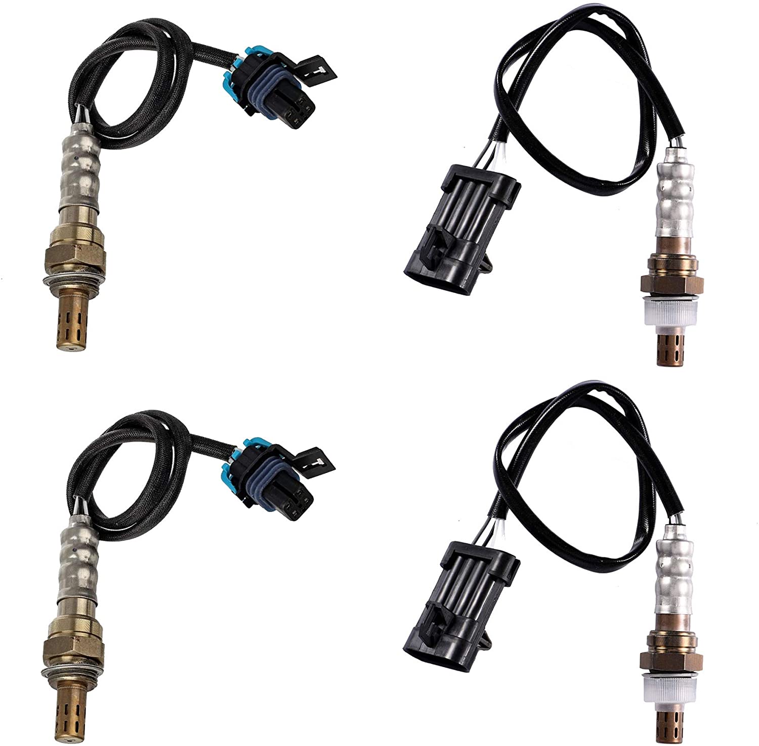 Set of 4 New Oxygen O2 Sensor Upstream & Downstream for 1996 1997 Chevrolet Camaro Z28 SS Pontiac Firebird Formula Trans Am V8 LT1 5.7L